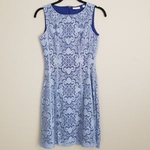 NY&CO Periwinkle Lace A-line Dress